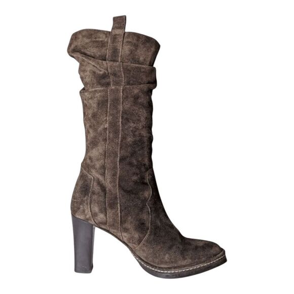 VIA SPIGA Russo Brown Suede Slouch Boot Size 9.5 - Picture 6 of 10